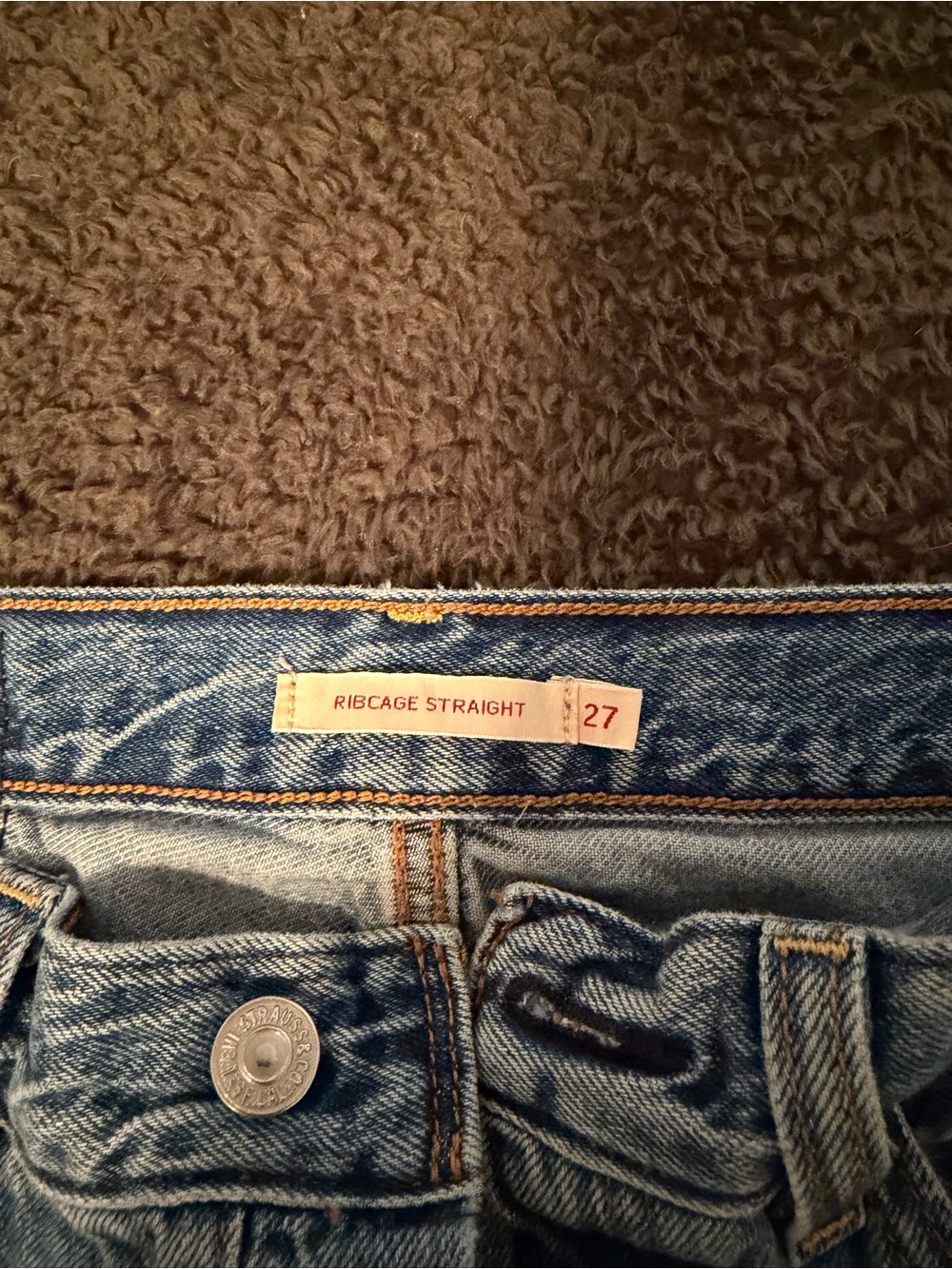 Levi's Light Blue Wide-Leg Button-Fly Jeans - Picture 4 of 7